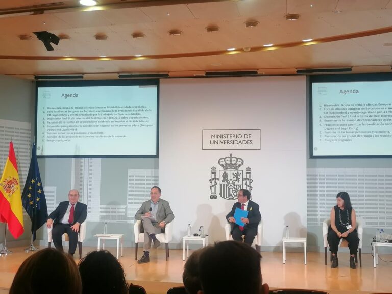 Meeting of Coordinating universities with the Ministry of Education in Madrid