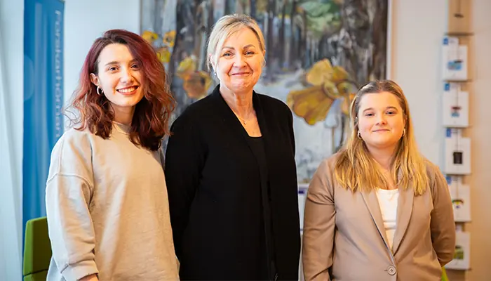 Karin Eriksson, Agneta Morelli och Melis Temel nyhet Anna Sällberg